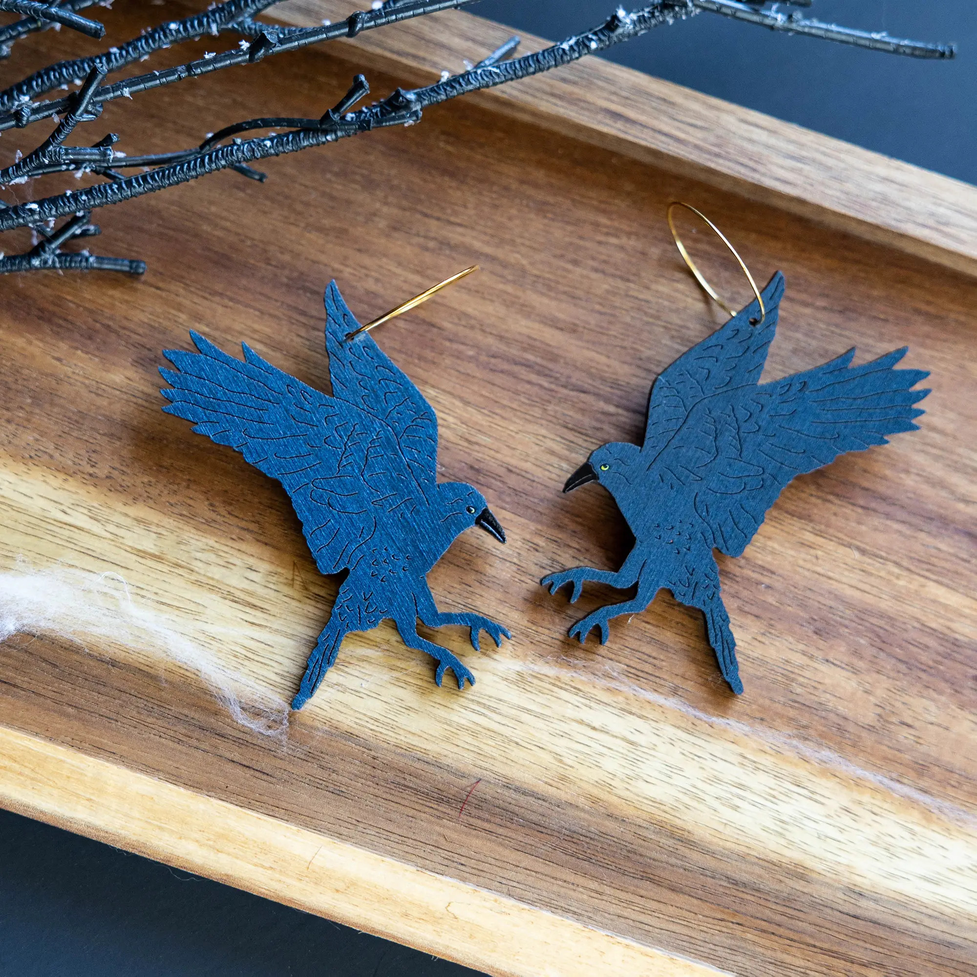 Raven Hoop Earrings | Le Chic Miami