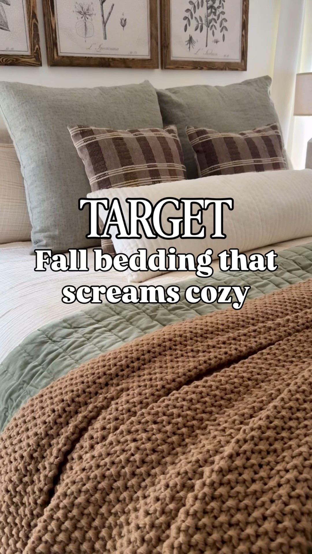 Target fall bedding that screams cozy! Give me all the layers and textures! Moody bedroom // master bedroom decor // Target quilt // Target pillows 

#LTKHome #LTKSeasonal #LTKFindsUnder100