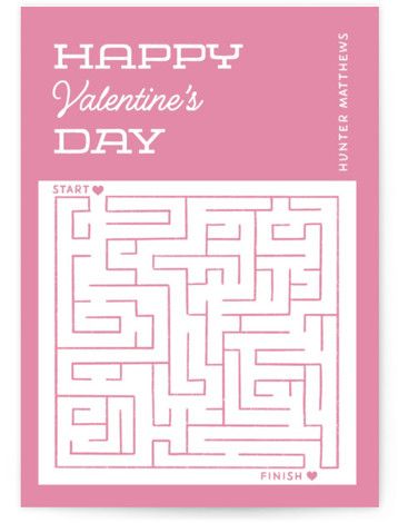 Maze Classroom Valentine's Day Cards | Minted