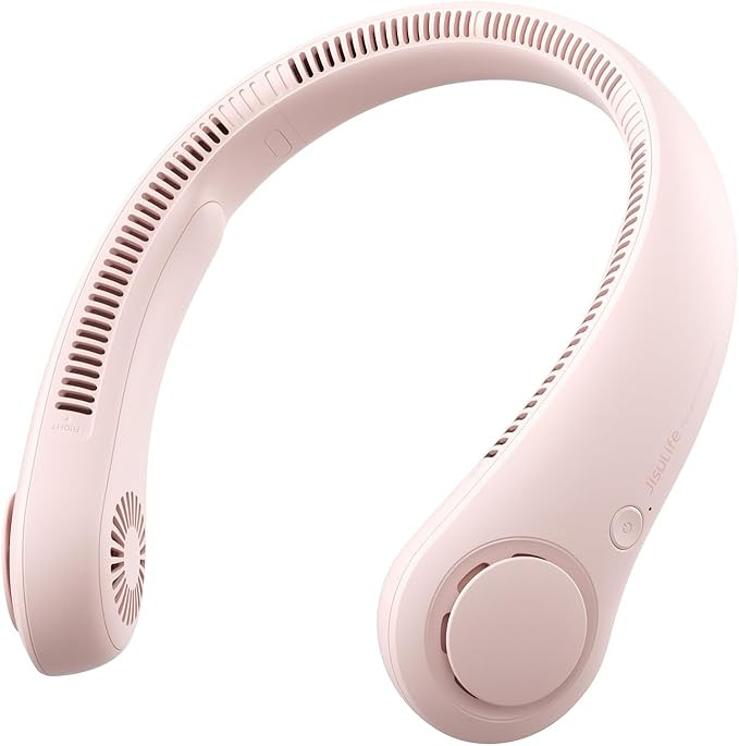JISULIFE Portable Neck Fan, Hands-Free Bladeless, 5 Speeds, 4000 mAh Battery Operated Wearable Pe... | Amazon (US)