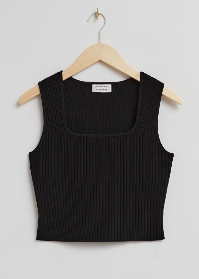 Fitted Square-Neck Ribbed Top | & Other Stories (EU + UK)