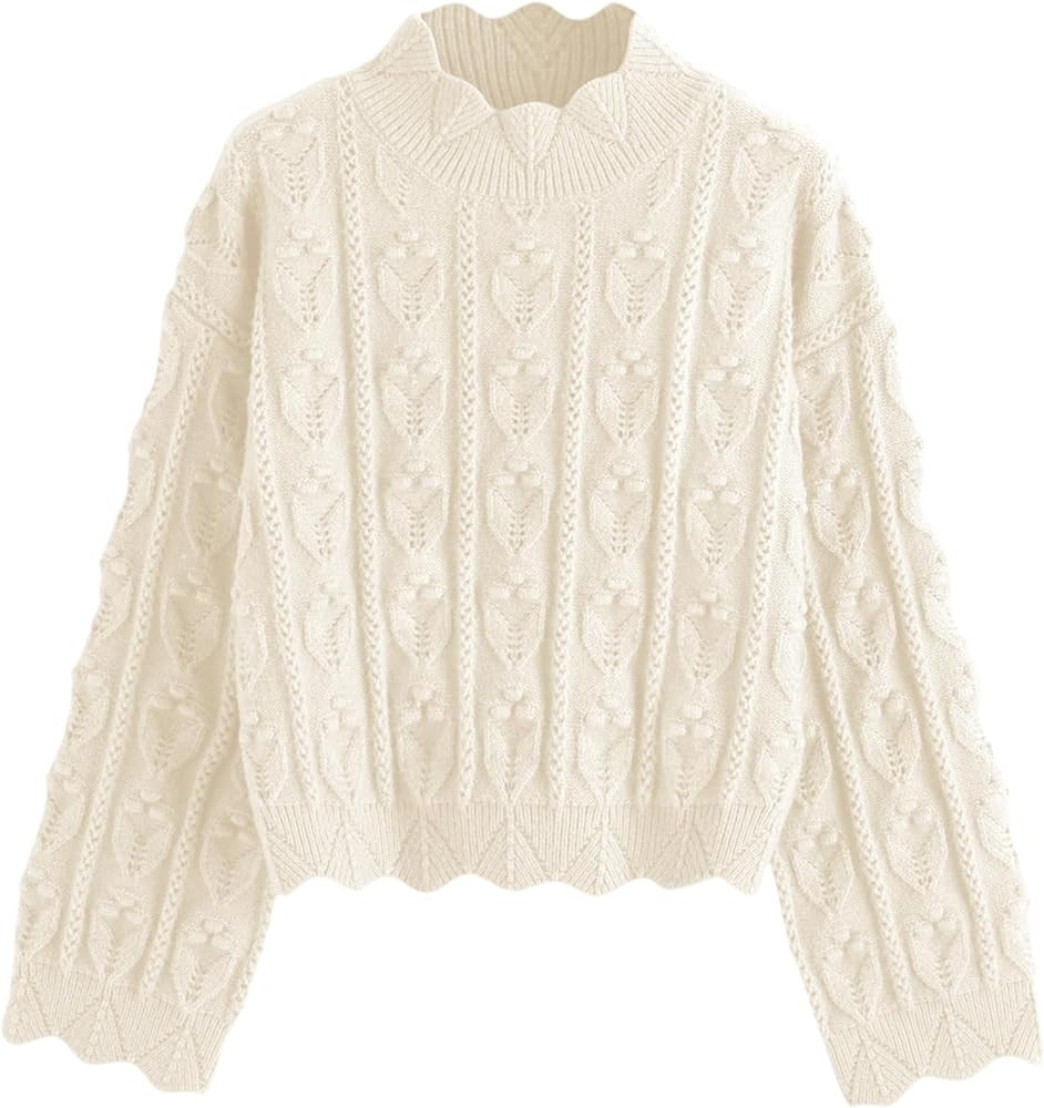 CIDER Tractor Textured High Neck Sweater | Amazon (US)