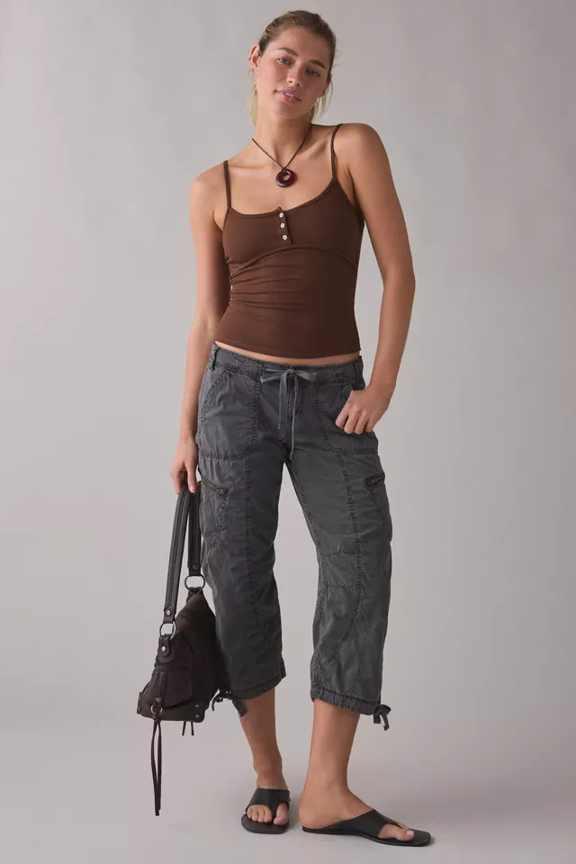 BDG Sidekick Crop Cotton Utility Pants in Black, Women's at Urban Outfitters | Urban Outfitters (US and RoW)