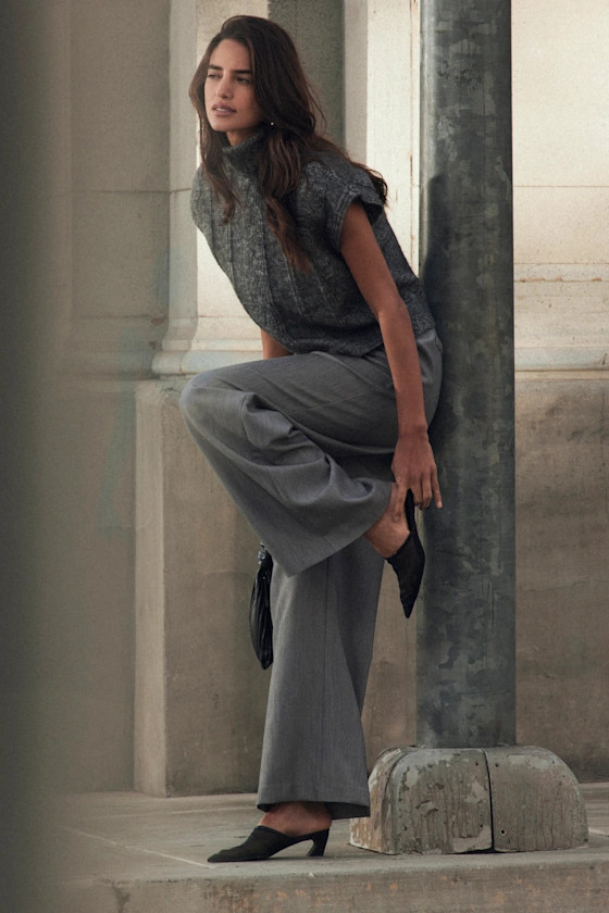 Composed Moment Grey High-Rise Wide-Leg Trouser Pants | Lulus