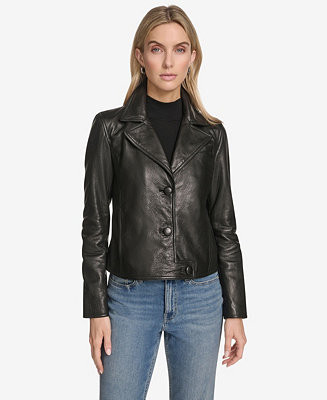 Women's Paluma Blazer Leather Jacket | Macy's
