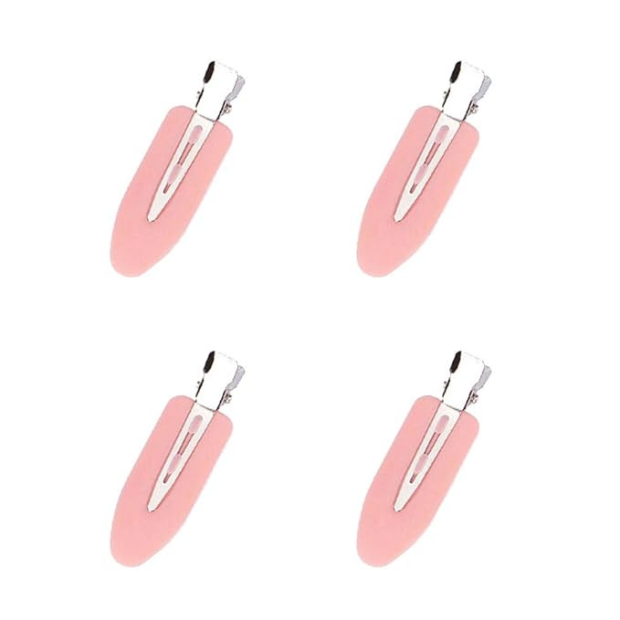 4 pieces No Bend Hair Clips, No Crease Hair Clips, Makeup No Bend Hair Clips for Hair Styling and... | Amazon (US)