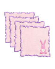 Set Of 4 Bunny Heart Cocktail Napkins | TJ Maxx