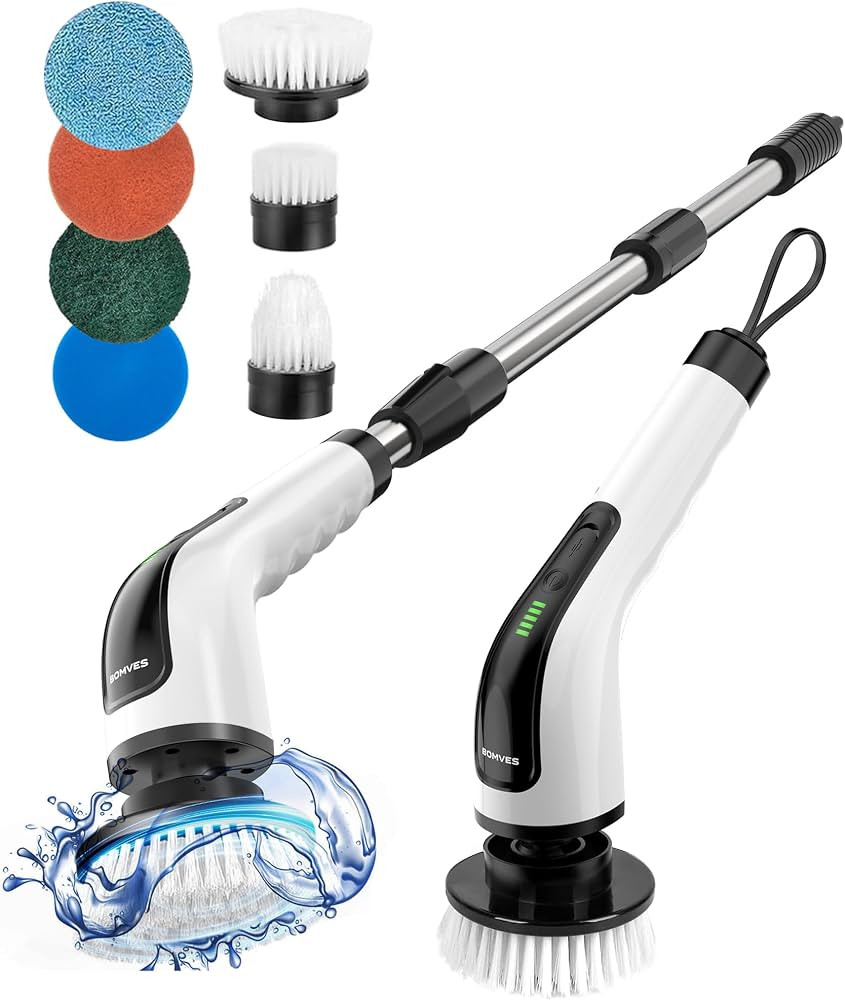 Bomves Electric Spin Scrubber, Cordless Cleaning Brush Scrubber for Home, Multi Replaceable Brush... | Amazon (US)