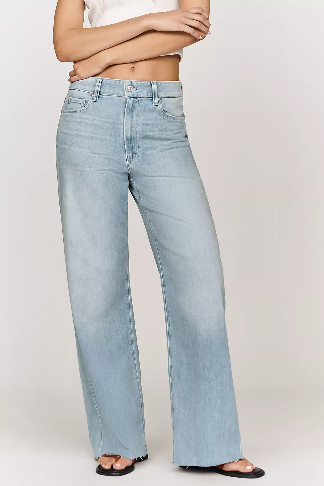 PAIGE Anessa 31 High-Rise Wide-Leg Jeans | Anthropologie (US)