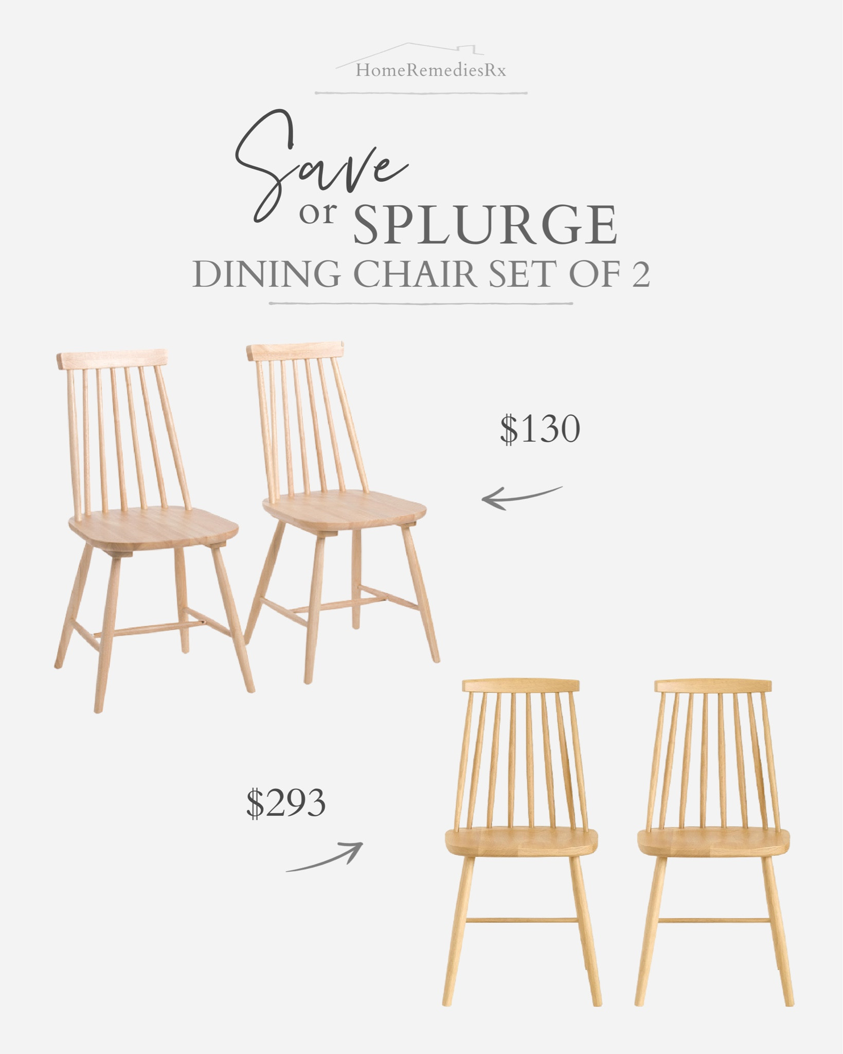 Save or splurge on this set of designer dining chairs- almost identical! Dining room, breakfast nook, table and chairs, seating, TJ Maxx, Amazon, modern organic, modern farmhouse, traditional, transitional, look for less, designer dupe

#LTKsalealert #LTKFind #LTKhome
