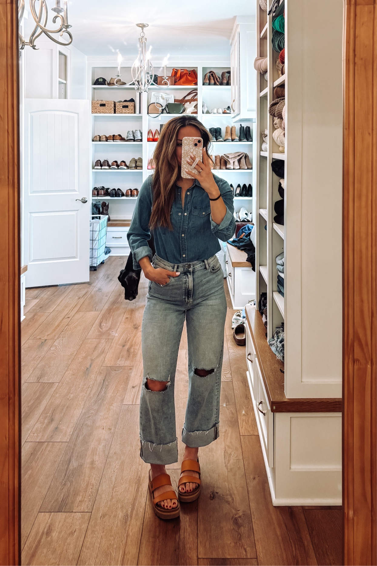 Love a good denim on denim vibe! Wearing a 27 in the jeans and a small in the top  

#LTKSpringSale #LTKStyleTip #LTKFindsUnder100