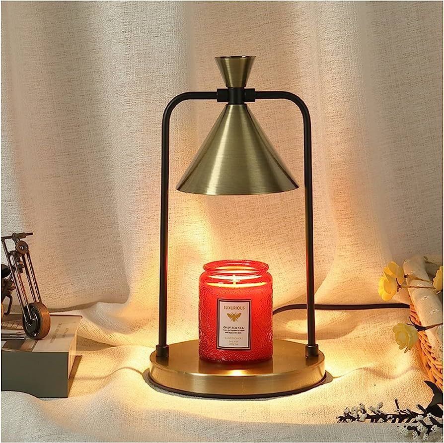 Cepignoly Candle Warming Lamp, Metal Vintage Candle Warmer Lamp Dimmable Light Candle Wax Warmer ... | Amazon (US)