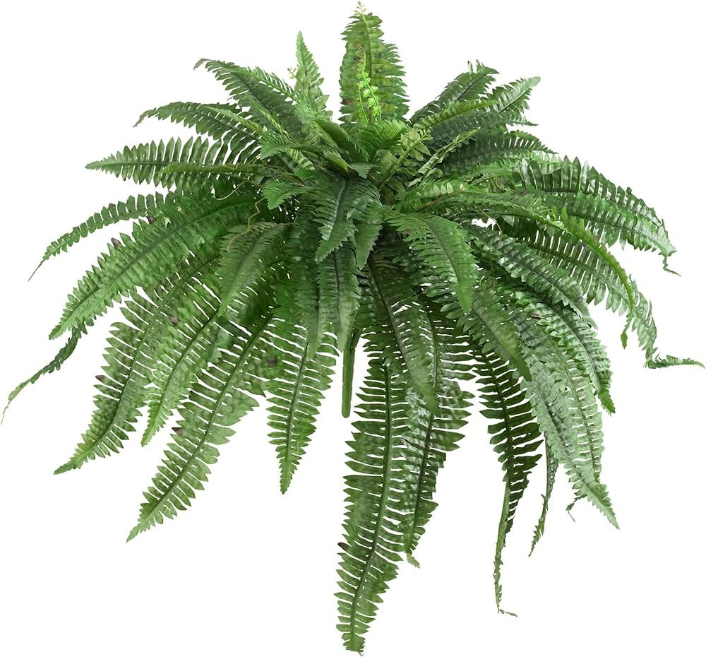 Nearly Natural Potted or Hanging Artificial Boston Fern | Fake Plant, Green, 48 Inch, Set of 2 | Amazon (US)