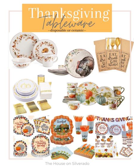 Whether you prefer disposable dinnerware for Thanksgiving, or ceramic that can be used year after year and become a family tradition, I’ve got you covered. Check out these beautiful options for your holiday dinner this year. 

#LTKHoliday #LTKhome #LTKSeasonal