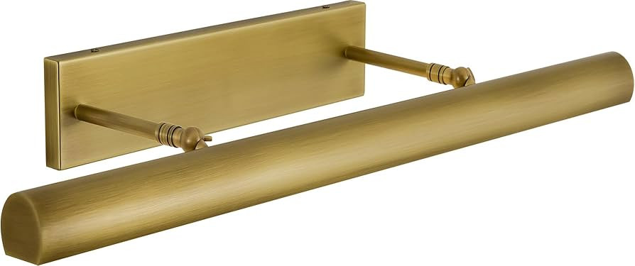 Brass Picture Lights for Wall, 24" Linear Picture Light Hardwired, 3-Light Brush Gold Art Light, ... | Amazon (US)