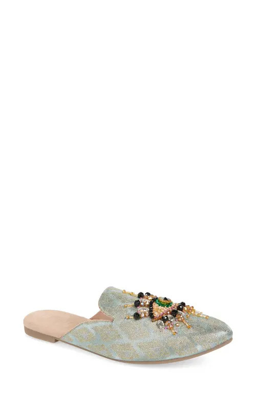 FUCHSIA The Good Eye Embroidered Mule in Mint at Nordstrom, Size 9 | Nordstrom