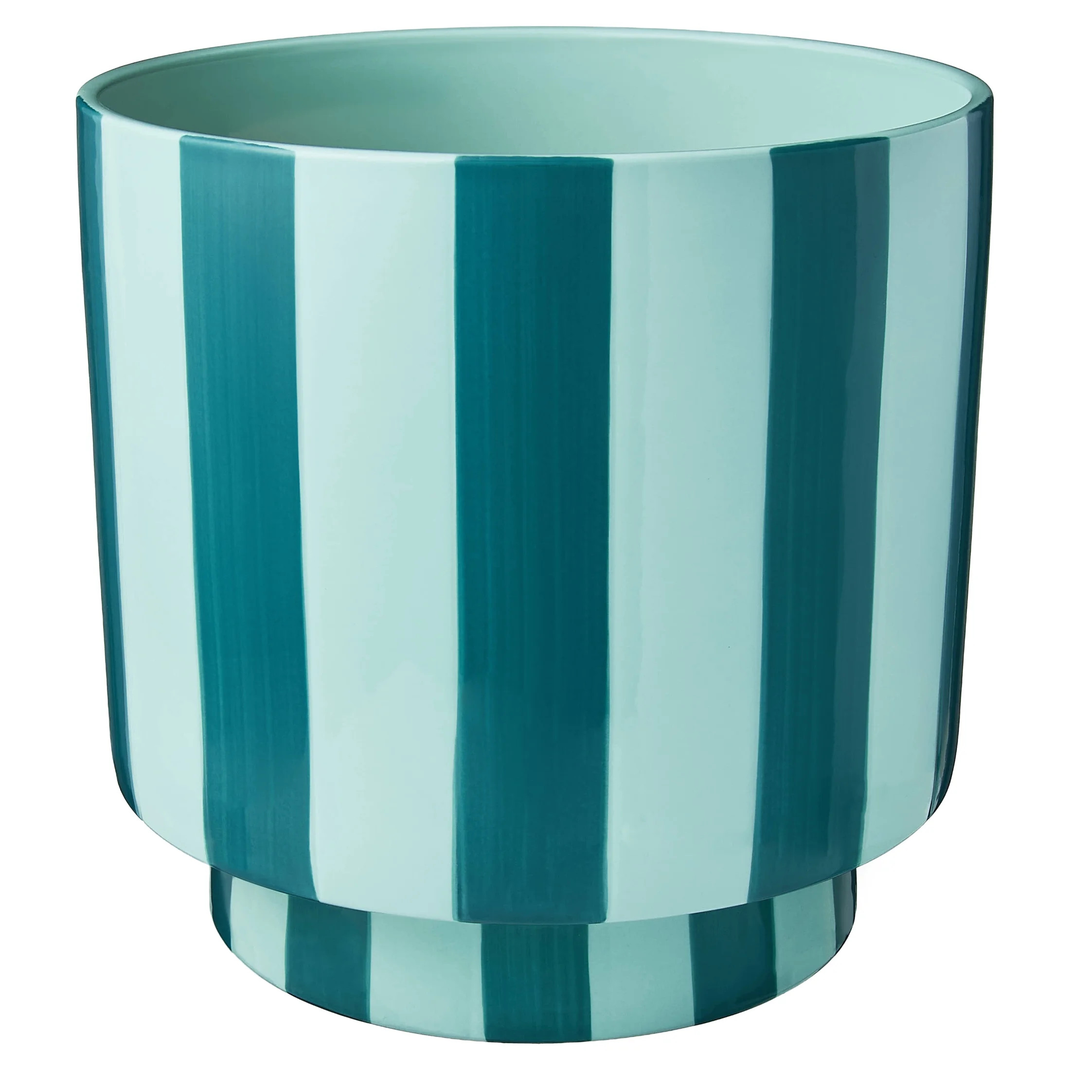 Mainstays Lauren Round Teal and Aqua Ceramic Planter, 10-inch | Walmart (US)