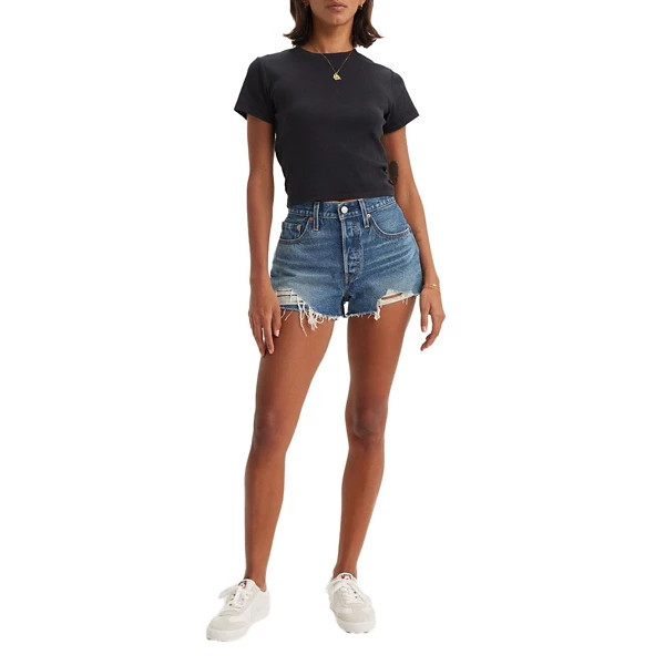 Women's Levi's 501 Original High-Rise Jean Shorts 27 Darn It | Scheels
