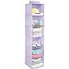 mDesign Soft Fabric Over Closet Rod Hanging Storage Organizer with 6 Shelves for Child/Kids Room ... | Amazon (US)