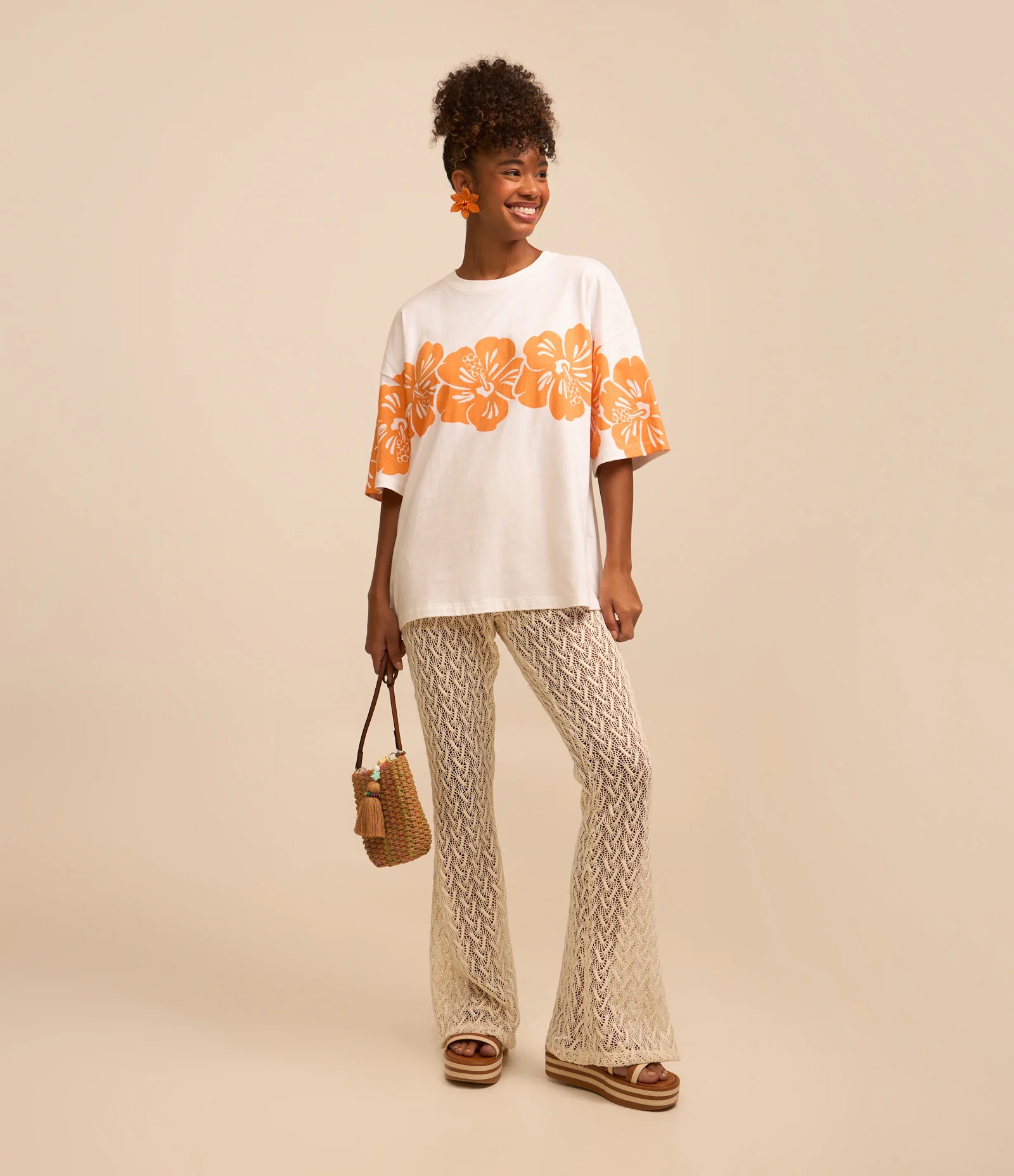 Calça Reta em Renda com Ponto Aberto Branco - Lojas Renner | Renner (BR)