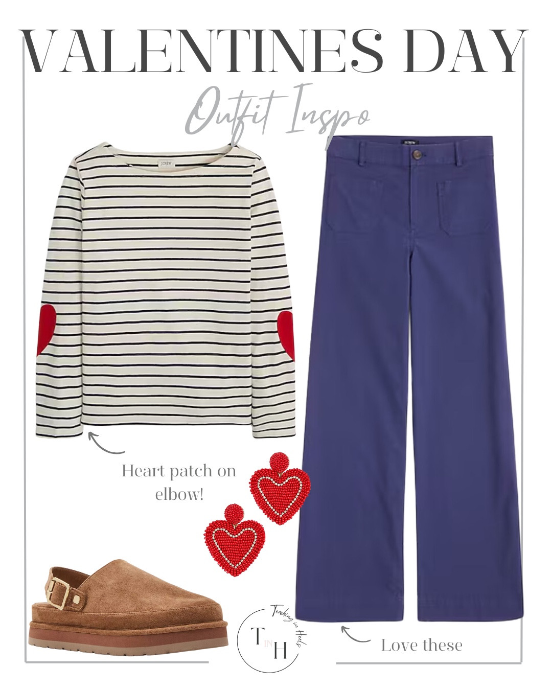 High rise pants  boatneck top  heart statement earrings  brown clogs  valentines day ootd  valentines day vibes  teacher style  teacher work style workwear  business casual  business office outfit  teacher ootd  teacherfit   ootd  shirt trendteacher  teacher outfits  teacher

#LTKStyleTip #LTKSeasonal #LTKSaleAlert