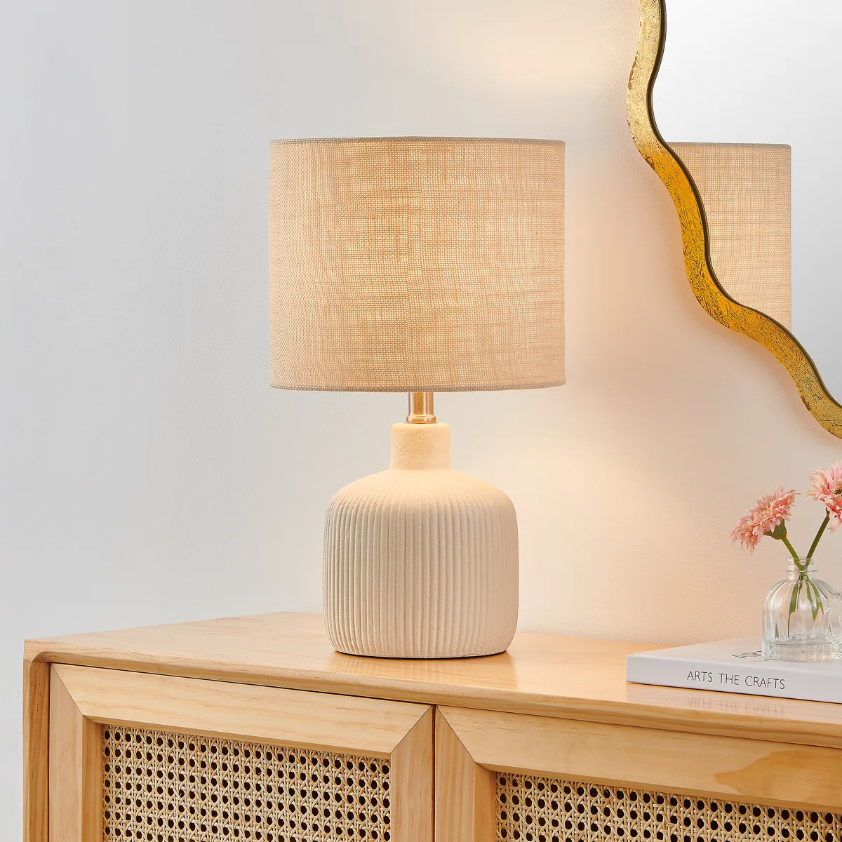 17.75 Cream White Ceramic Table Lamp | Wayfair North America
