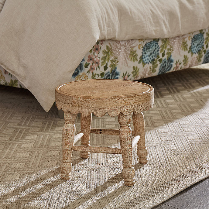 Scalloped Indoor Wooden Plant Stand | Ballard Designs, Inc.