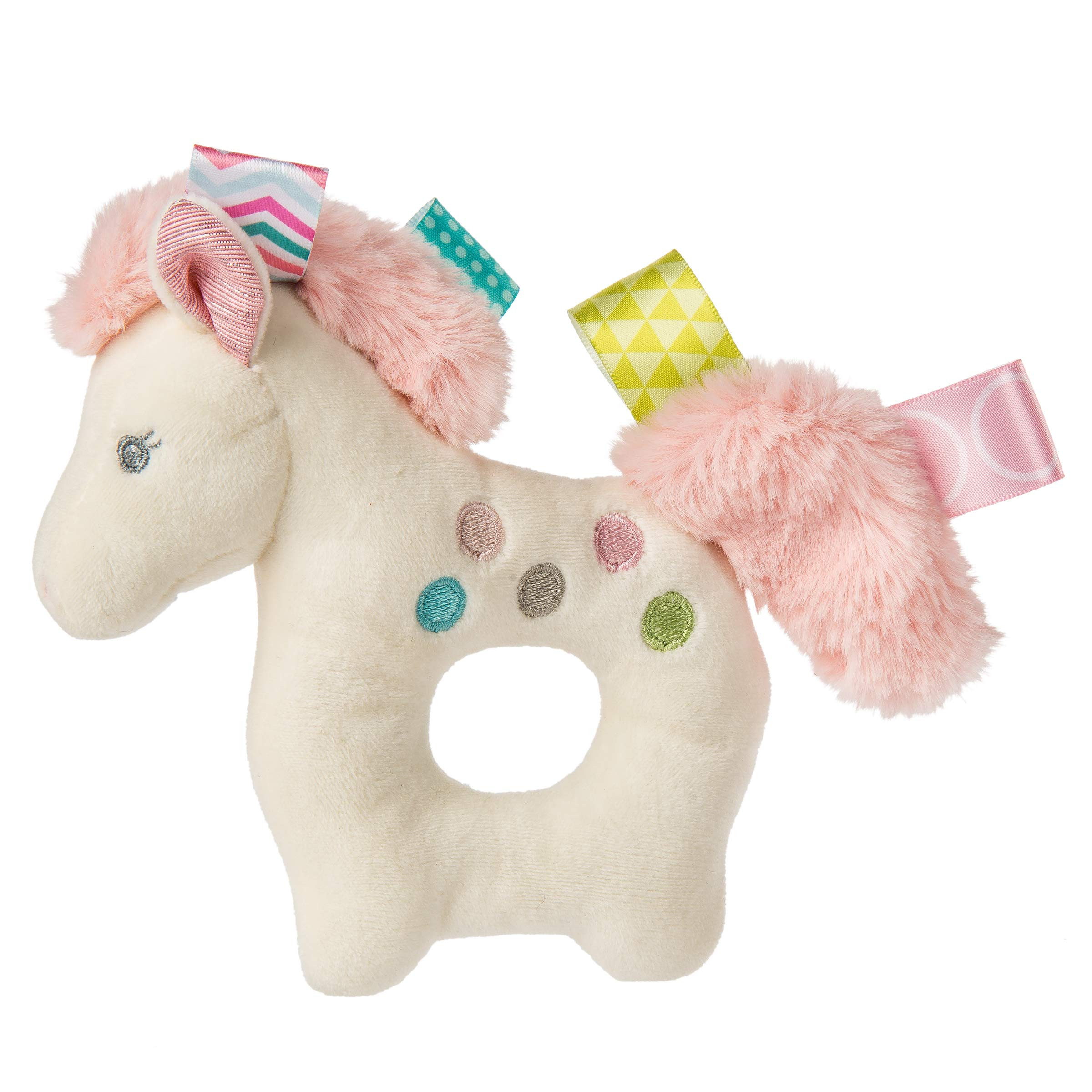 Taggies Embroidered Soft Ring Rattle, Painted Pony, 6-Inches | Amazon (US)
