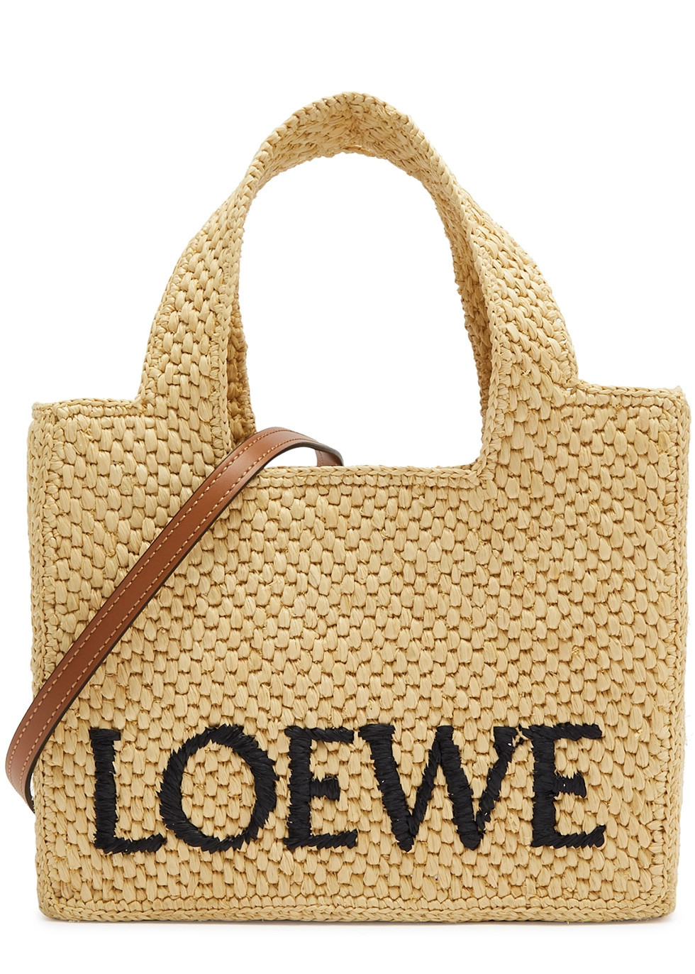 Small logo raffia tote | Harvey Nichols (Global)
