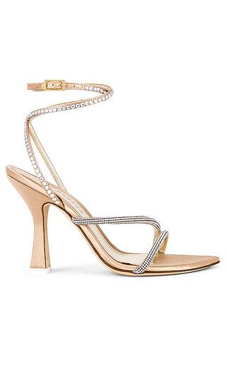 Giglio Sandal in Satin Sand | Revolve Clothing (Global)