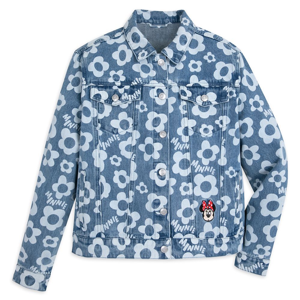 Minnie Mouse Floral Denim Jacket for Women | Disney Store