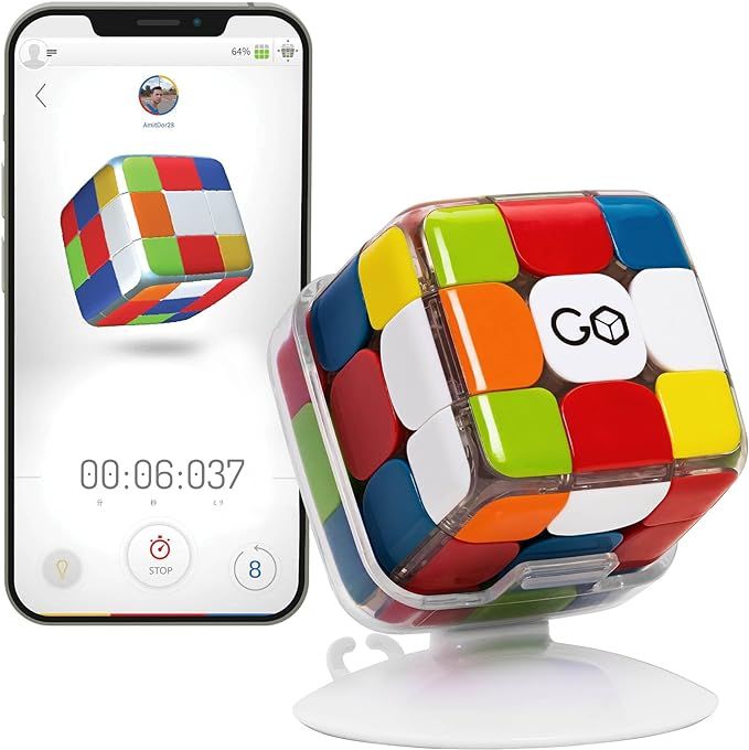 GoCube Edge Full Pack - The Connected Electronic Bluetooth Cube - 3x3 Stickerless Magnetic Speed Cub | Amazon (US)
