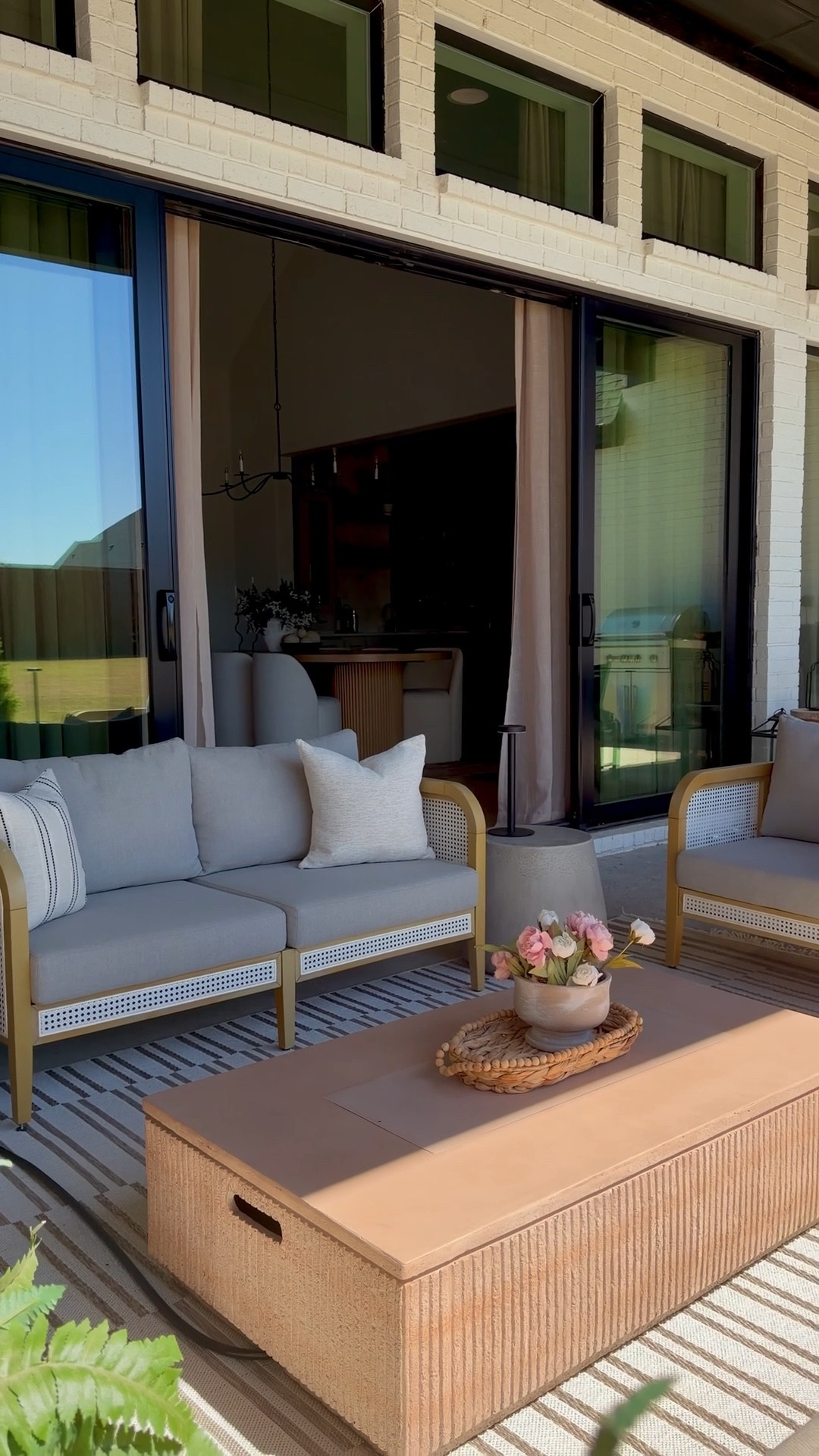 My favorite patio find is finally on sale!! This organic modern style fire pit is has the perfect natural texture of a travertine look! It also has a matching propane cover tank! 

#patio #furniture #outdoor

#LTKSaleAlert #LTKHome