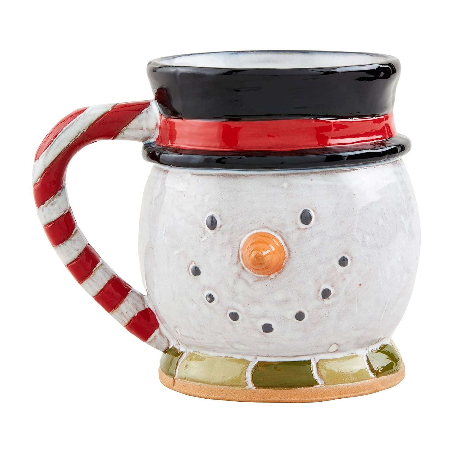Mud Pie Christmas Stoneware Mug, Snowman, 12 oz | Amazon (US)