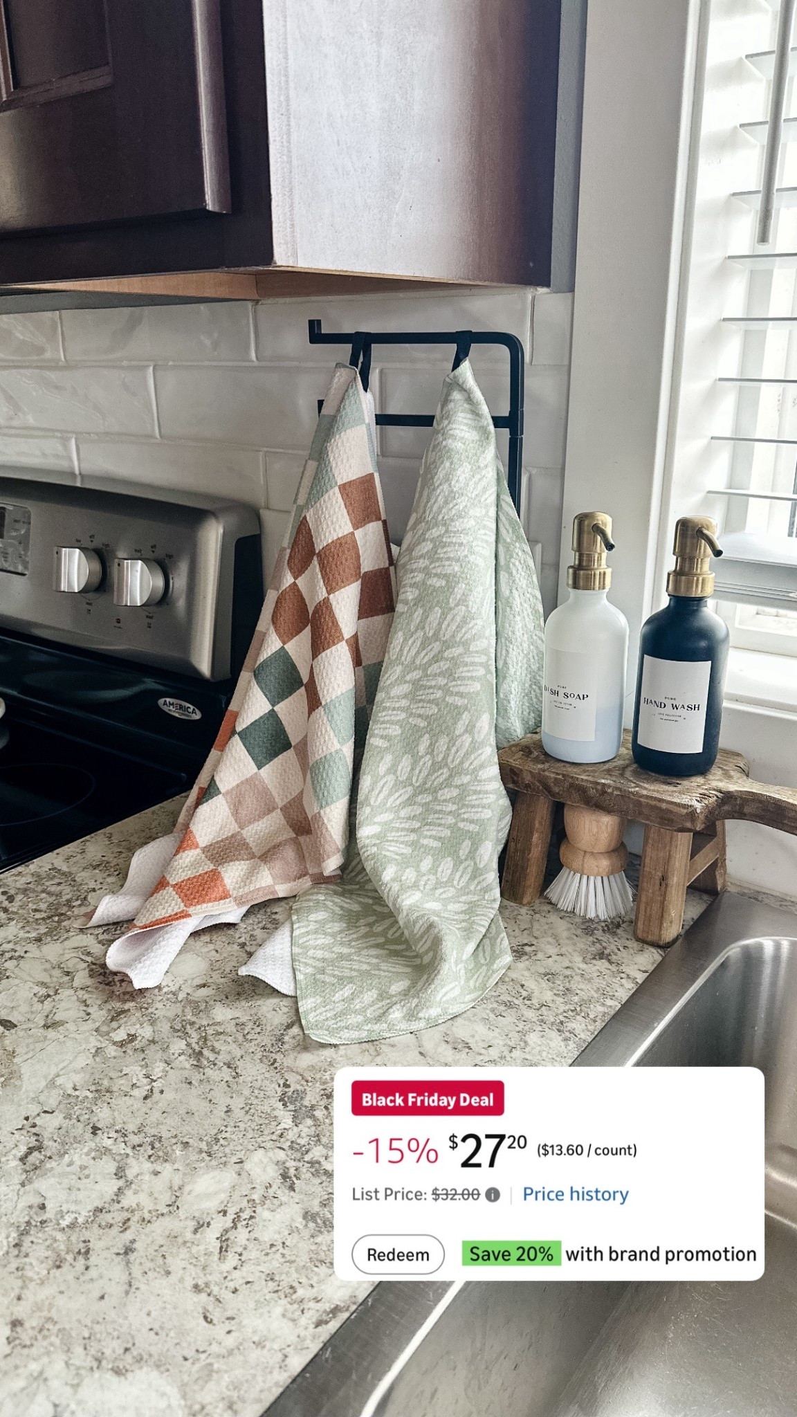 Everyone’s favorite kitchen towels are on sale, don’t forget to click the extra 20% off coupon!

#LTKCyberWeek #LTKGiftGuide #LTKHoliday