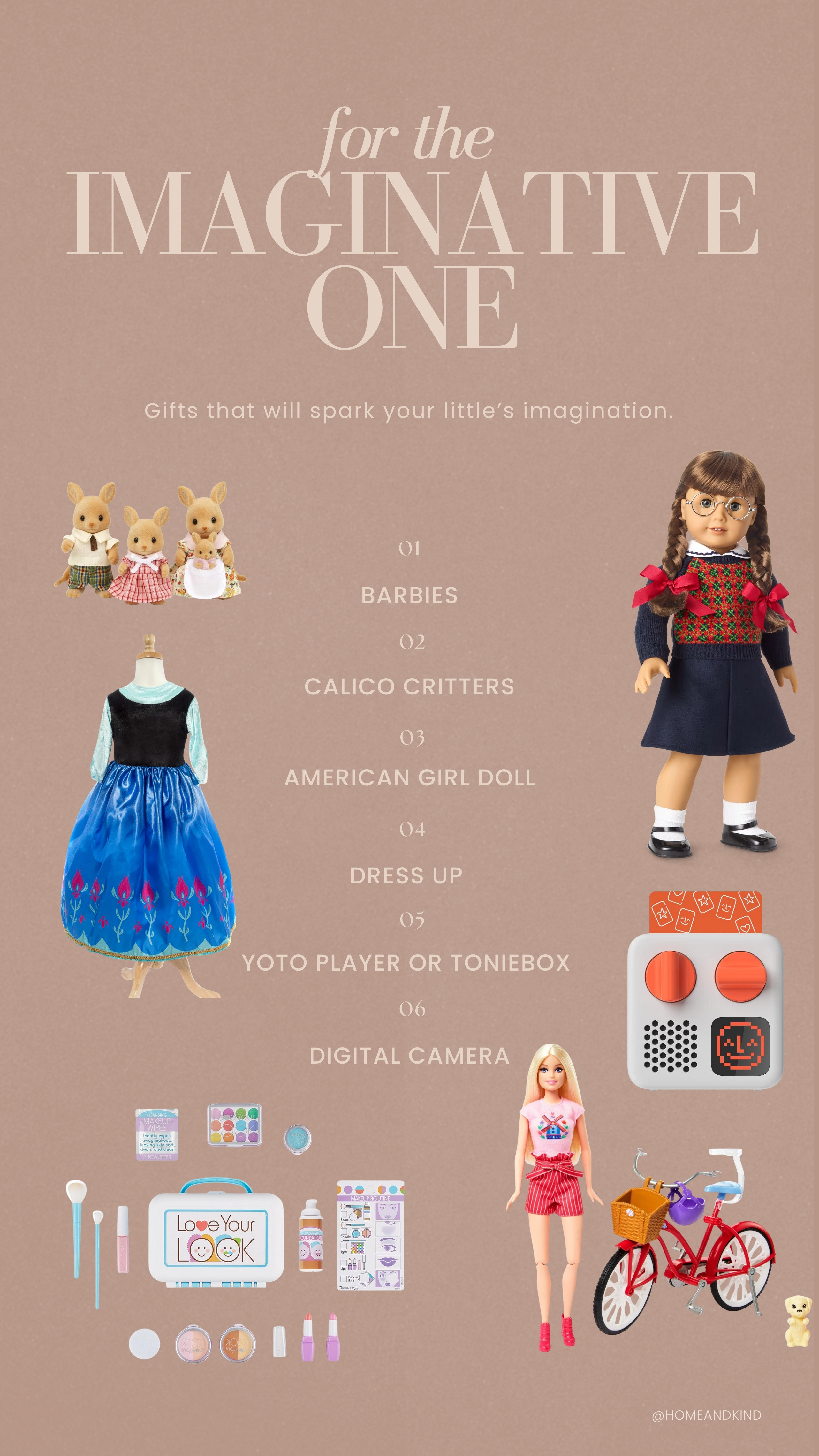 Gifts for your imaginative little girl. These are sure to spark imaginative play!  

 #LTKGiftGuide #LTKHoliday #LTKKids