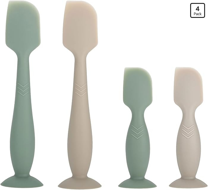 Baby Diaper Cream Spatula Applicator, 4 Pack Butt Paste Spatula Diaper Cream Brush for Newborn Ba... | Amazon (US)