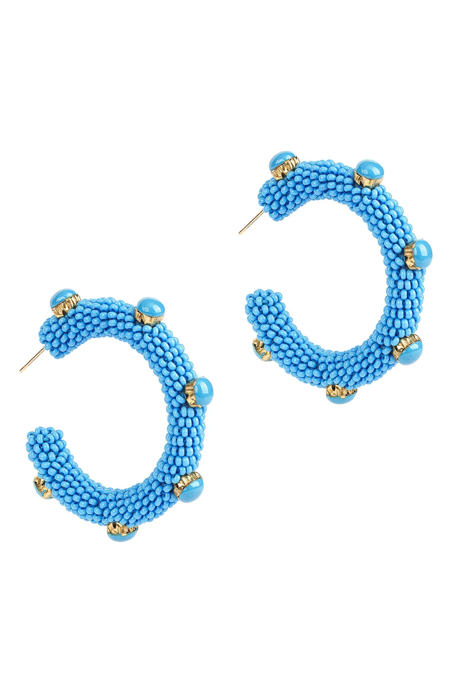 Hayes Beaded Hoop Earrings | Nordstrom