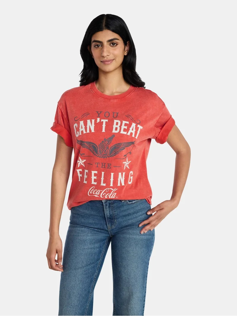 Coca-Cola Women's Graphic Tee with Short Sleeves, Sizes XXS-XXL | Walmart (US)