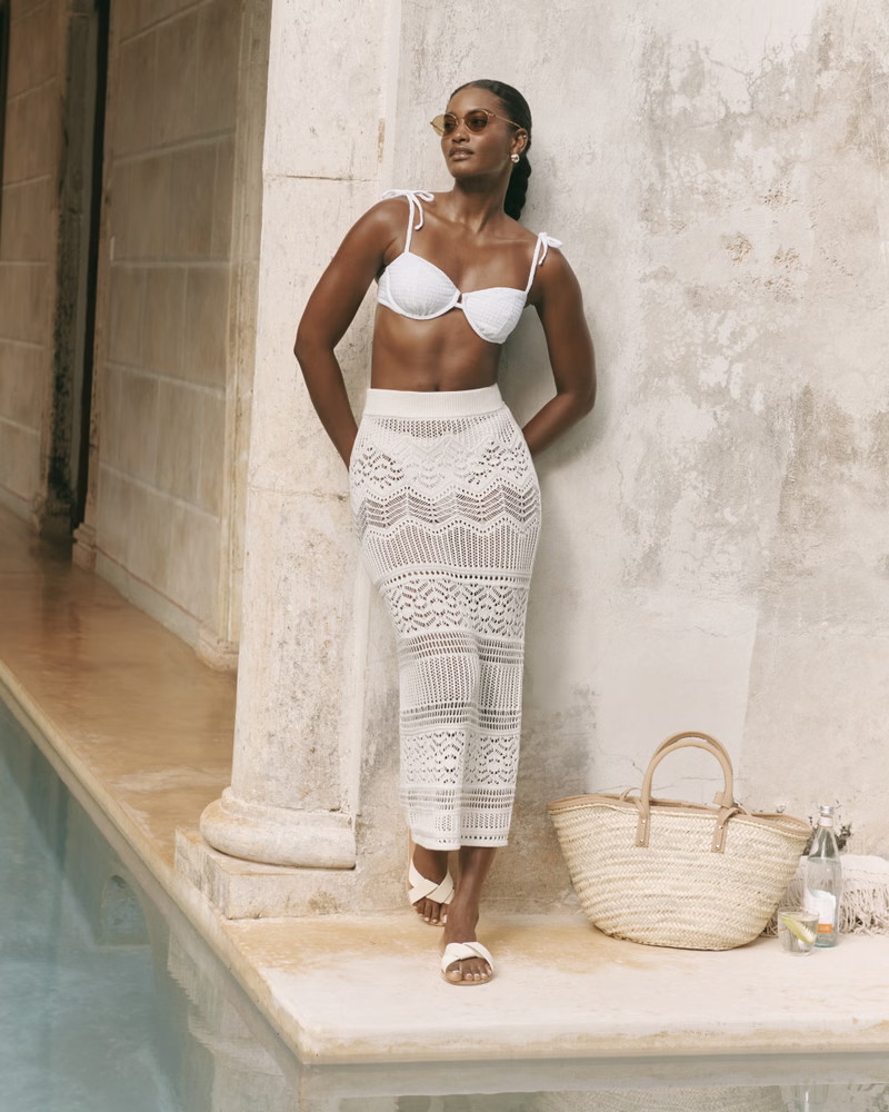 Women's Crochet-Style Maxi Skirt Coverup | Women's New Arrivals | Abercrombie.com | Abercrombie & Fitch (US)