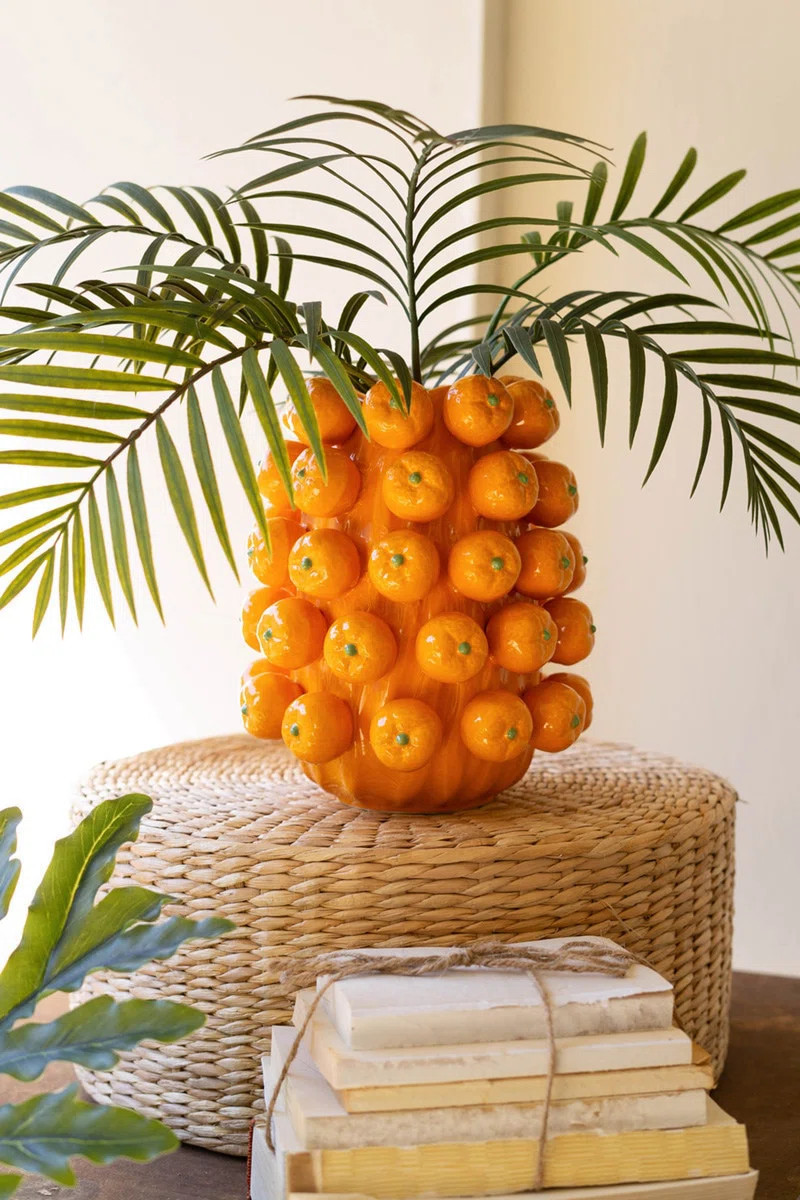 CERAMIC ORANGES VASE | Wayfair North America