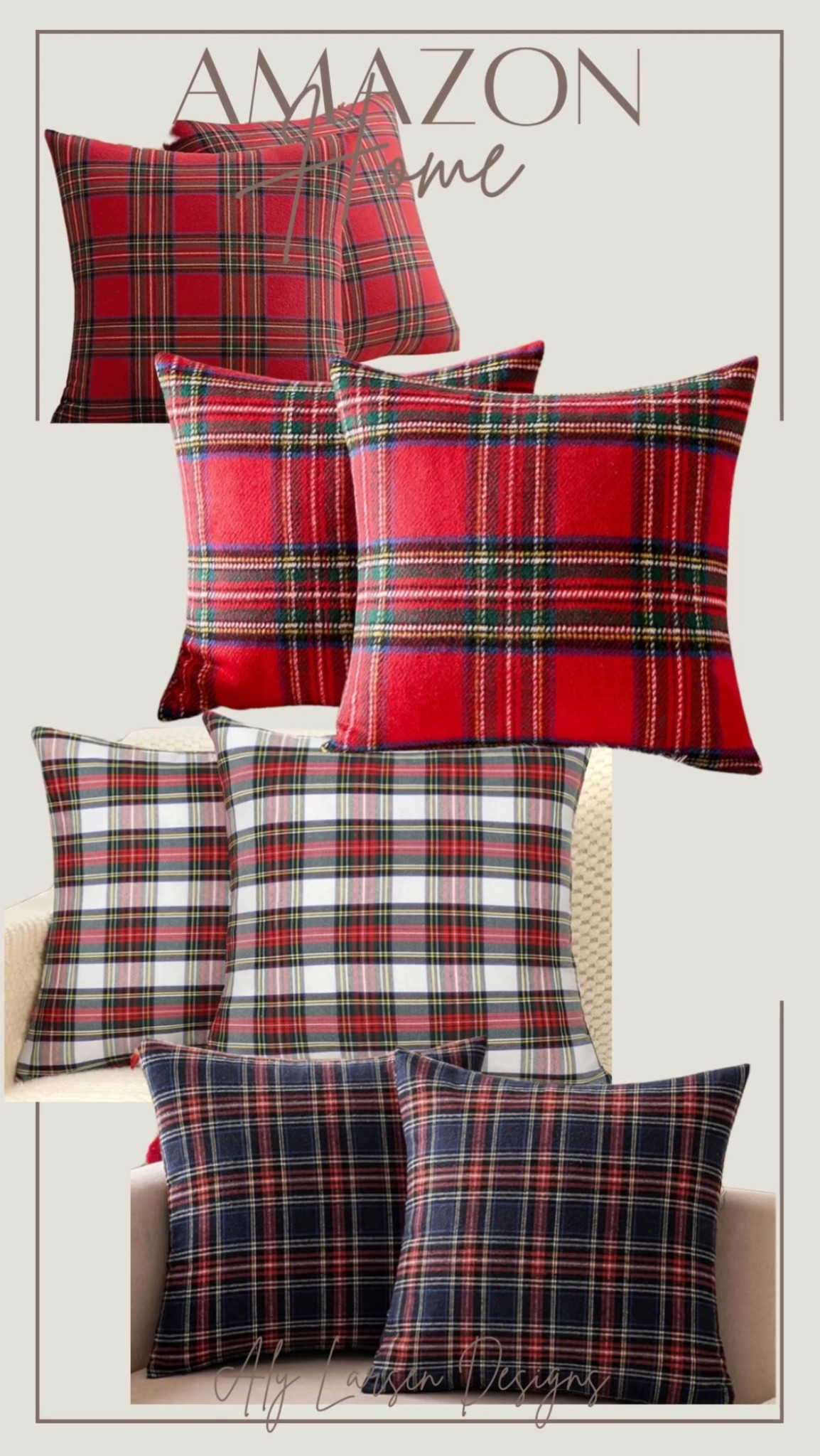 Tartan plaid Christmas pillows
Amazon tartan plaid 

#LTKGiftGuide #LTKSeasonal #LTKHoliday