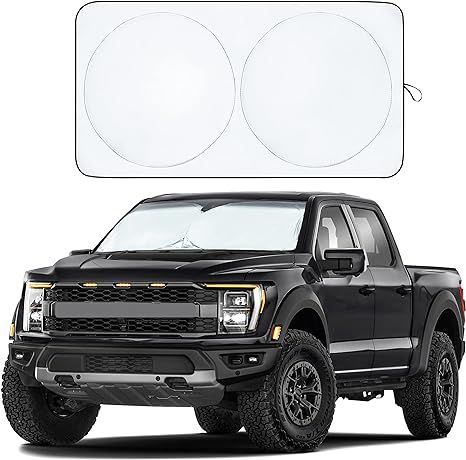 EcoNour Truck Sun Shade for Windshield with Storage Pouch | Front Window Sun Visor for UV Rays & ... | Amazon (US)