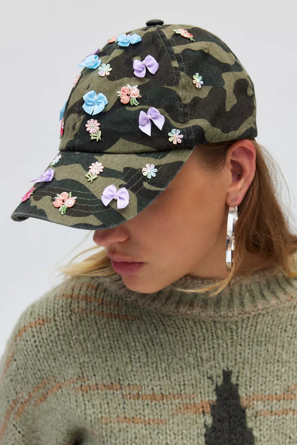 Camo Bow Baseball Hat | Urban Outfitters (US and RoW)