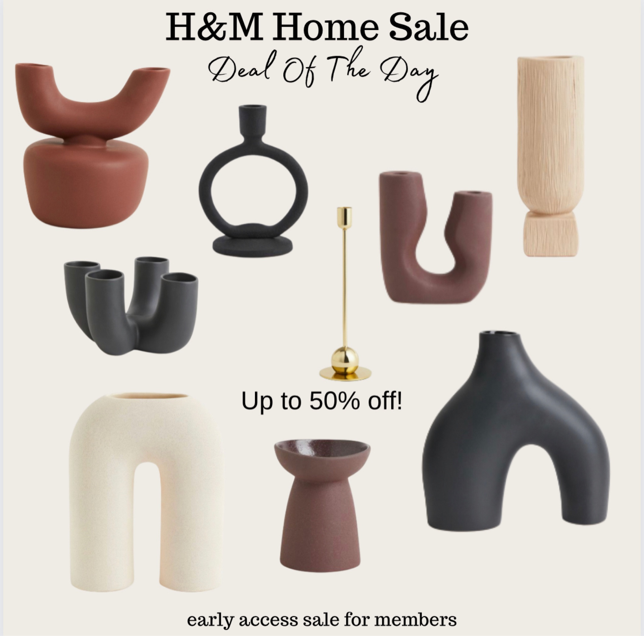 Home decor 
Traditional home decor 
Vases
Affordable home decor 
Candle sticks 
Black vases 
Beige vases
Gold home decor 

#LTKSale #LTKfindsunder50 #LTKhome