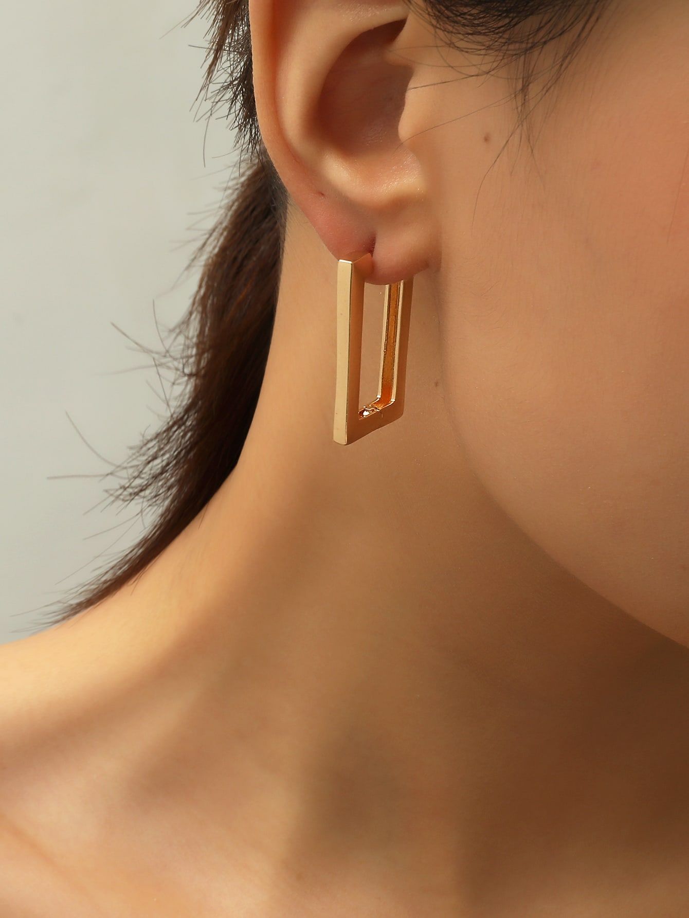 Geo Hoop Earrings | SHEIN