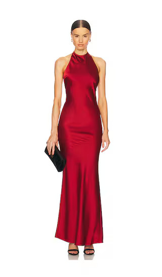 x REVOLVE Aria Gown in Dark Red | Revolve Clothing (Global)