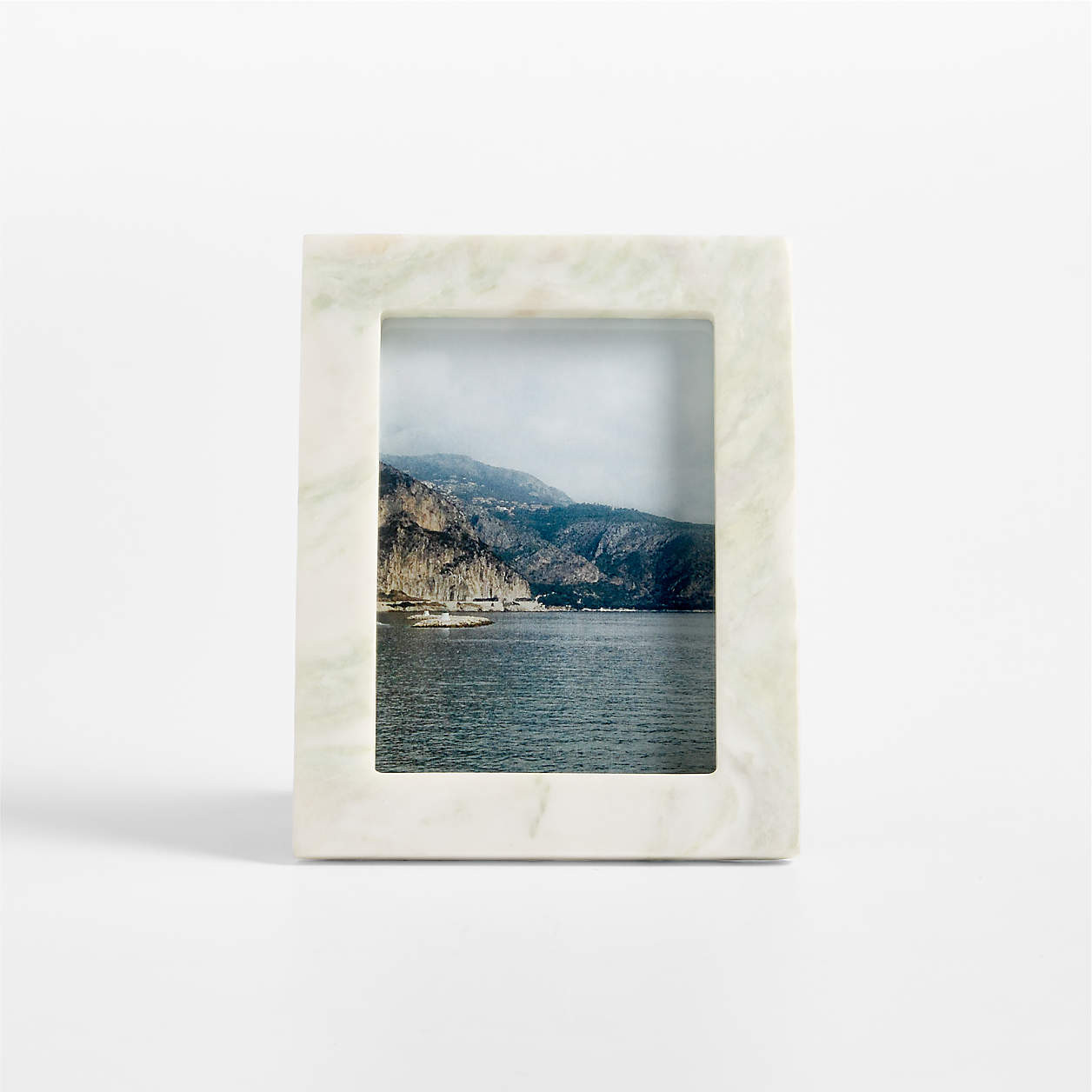 Paros Green Marble 5"x7" Picture Frame | Crate & Barrel | Crate & Barrel