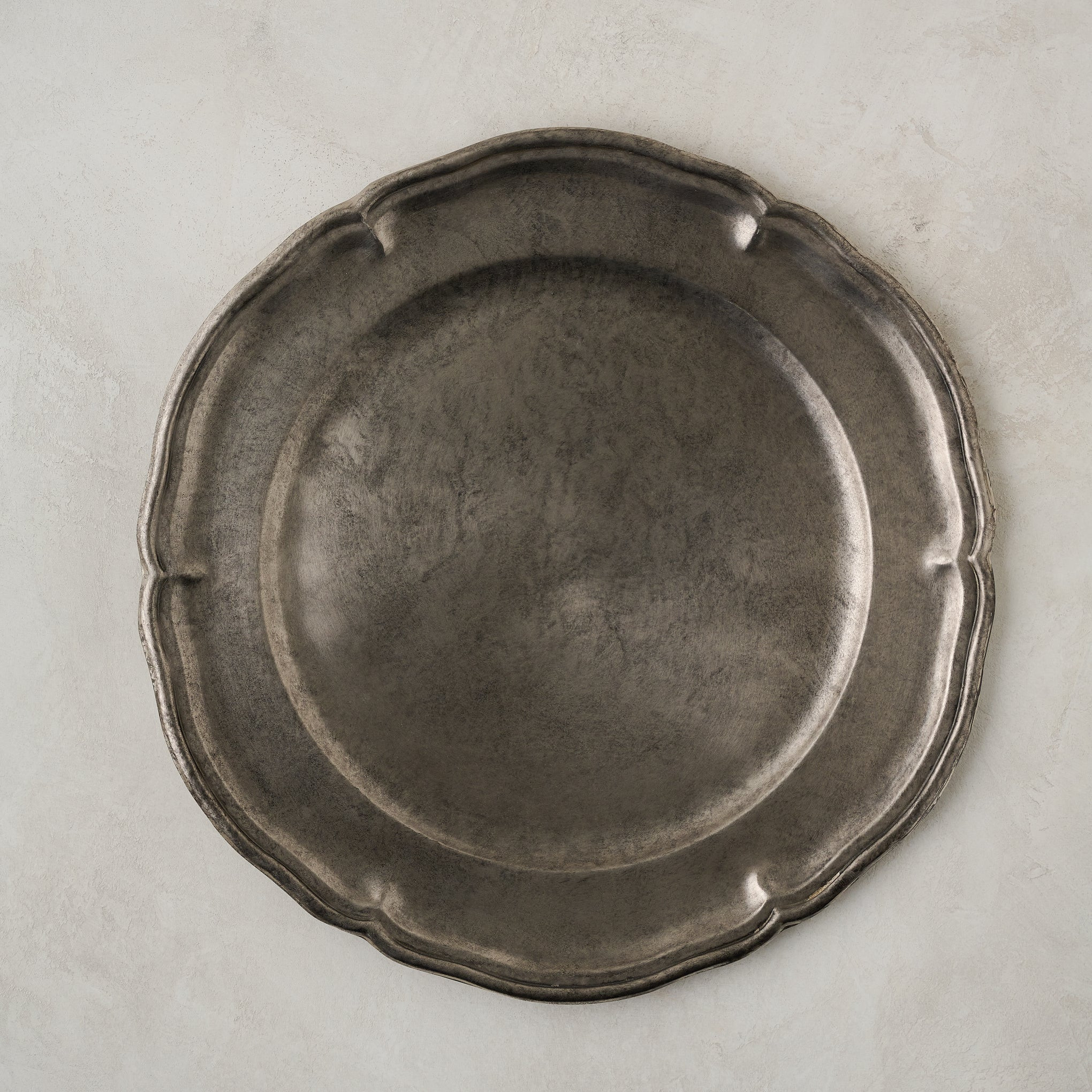 Vintage-Inspired Pewter Charger | Magnolia