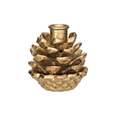Tasteful Pinecone Taper Candleholder | Ashley Homestore